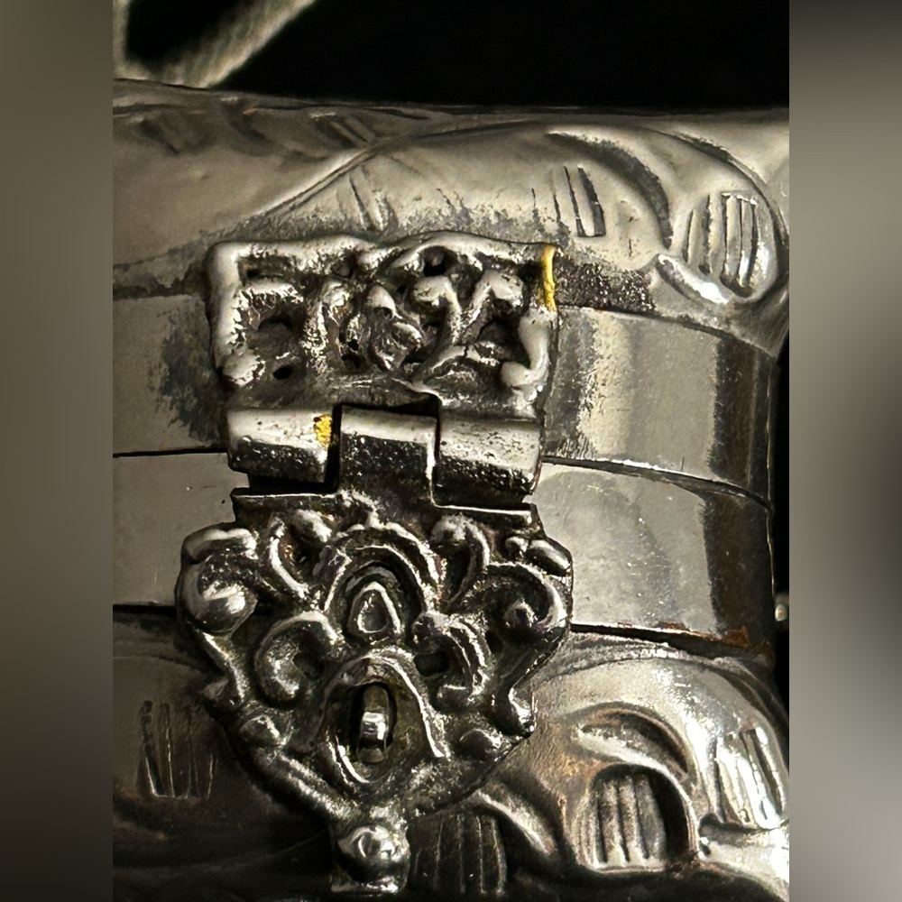 🔥SALE🔥Antique Victorian Silver Plate Reliquary Trinket Box... - Picture 4 of 10